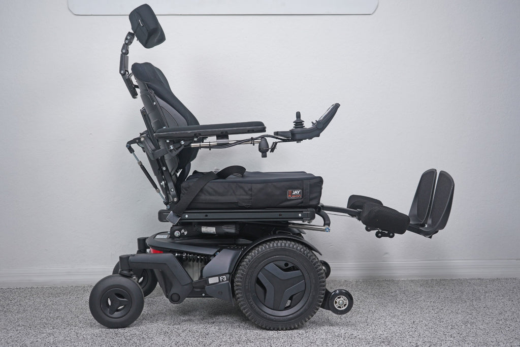 Permobil F3 Power Wheelchair 12" Seat Lift, Tilt, Recline, Legs & Anterior Tilt - 8703