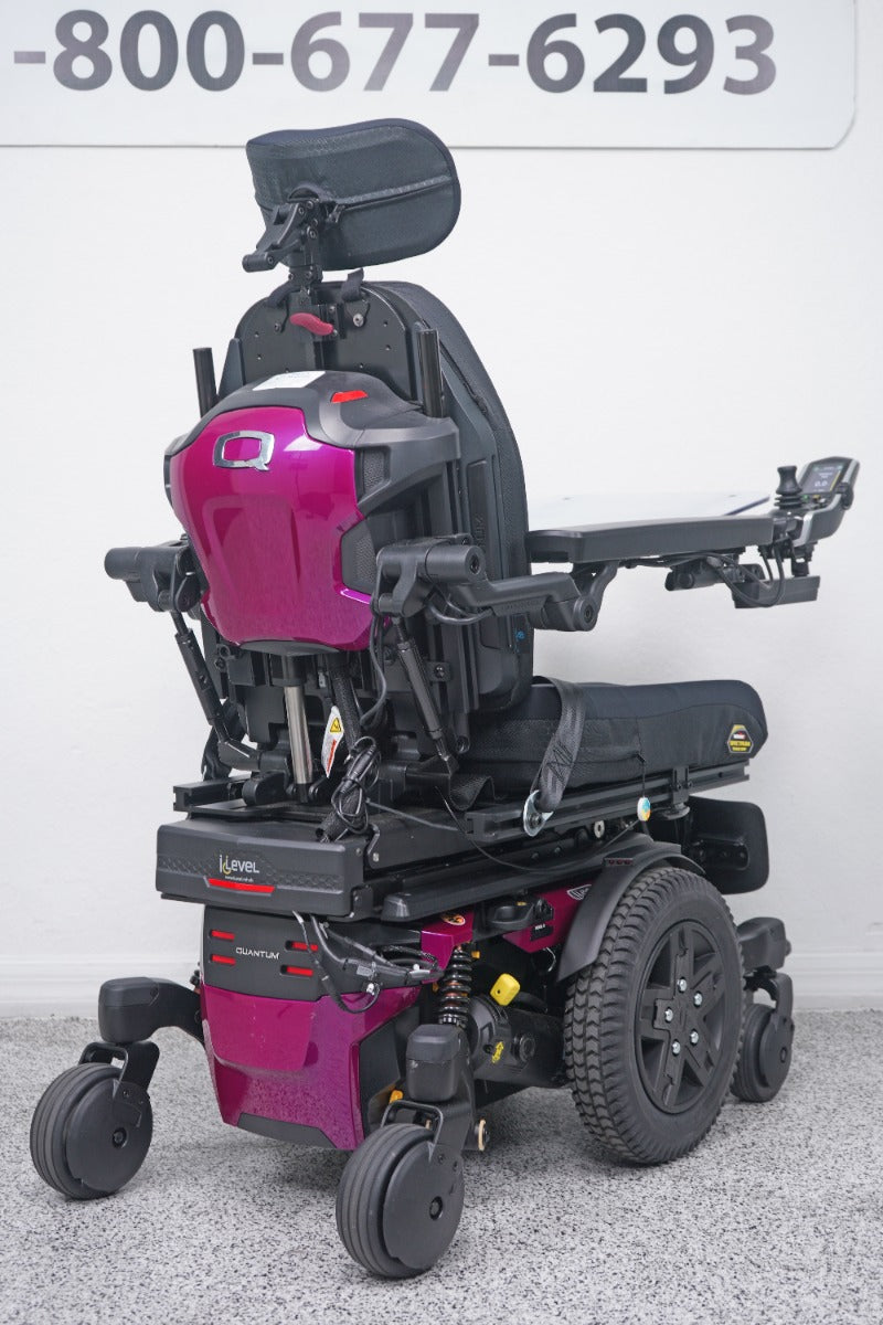 Quantum Edge 3 Stretto Power Wheelchair 12" iLevel Seat Lift, Tilt, Recline & Legs - 8713