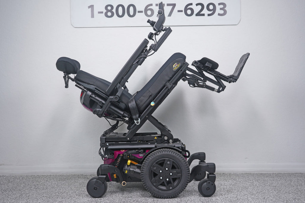 Quantum Edge 3 Stretto Power Wheelchair 12" iLevel Seat Lift, Tilt, Recline & Legs - 8713