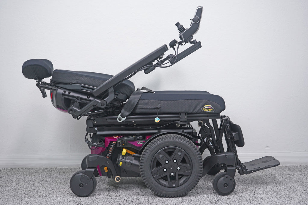 Quantum Edge 3 Stretto Power Wheelchair 12" iLevel Seat Lift, Tilt, Recline & Legs - 8713