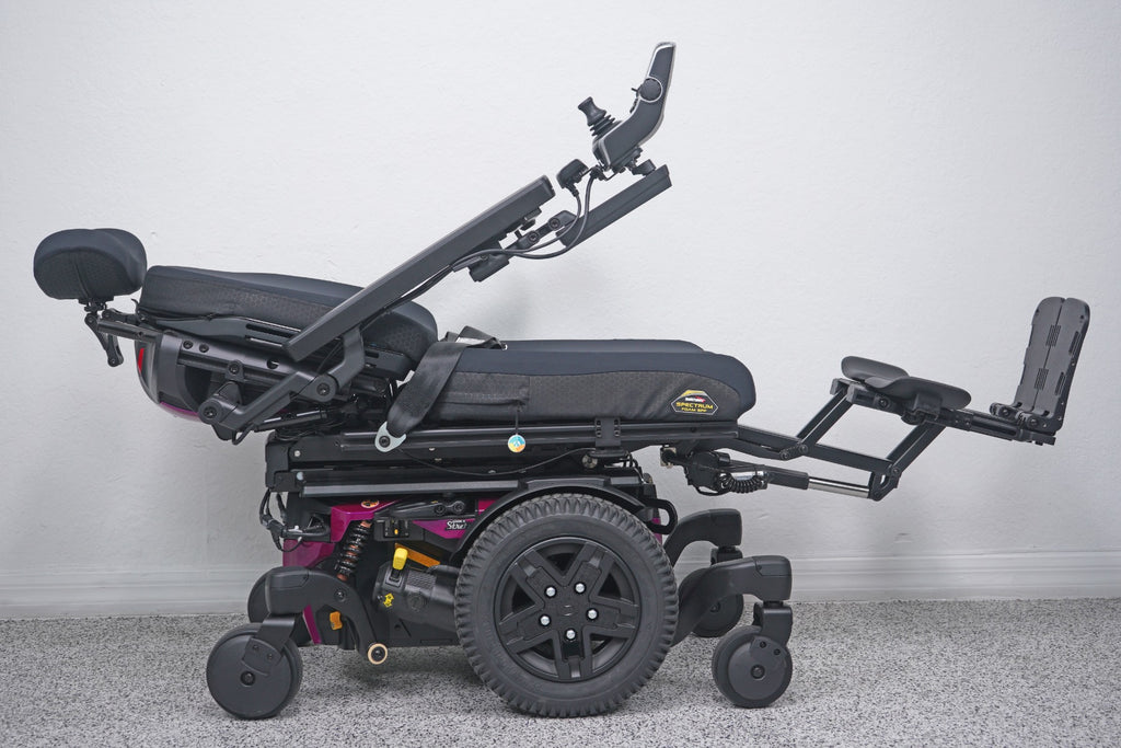 Quantum Edge 3 Stretto Power Wheelchair 12" iLevel Seat Lift, Tilt, Recline & Legs - 8713
