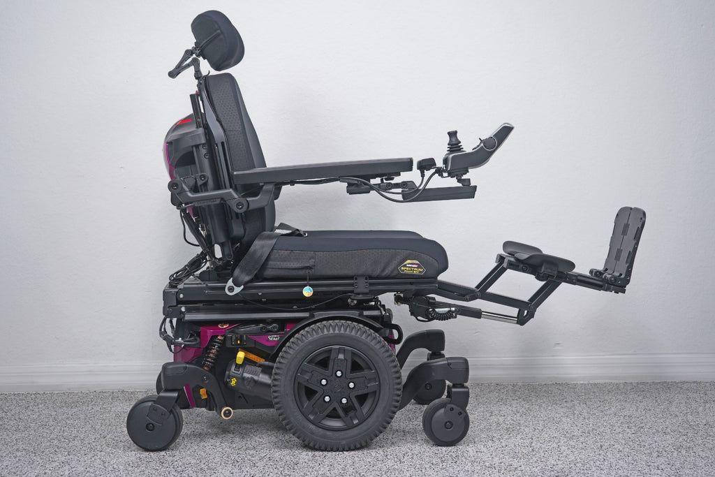 Quantum Edge 3 Stretto Power Wheelchair 12" iLevel Seat Lift, Tilt, Recline & Legs - 8713