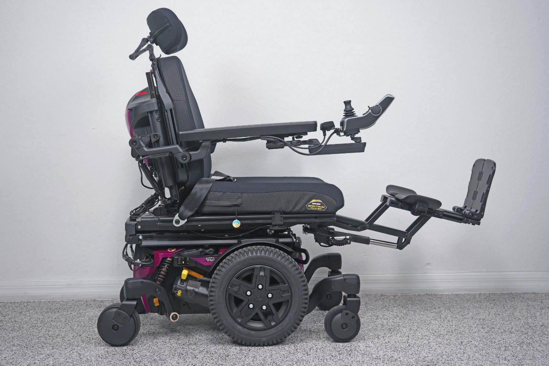 Quantum Edge 3 Stretto Power Wheelchair 12" iLevel Seat Lift, Tilt, Recline & Legs - 8713