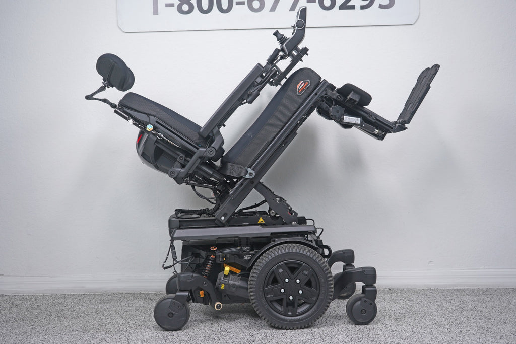 Quantum Edge 3 Stretto Power Wheelchair 12" iLevel Seat Lift, Tilt, Recline, Legs & Anterior Tilt - 8702