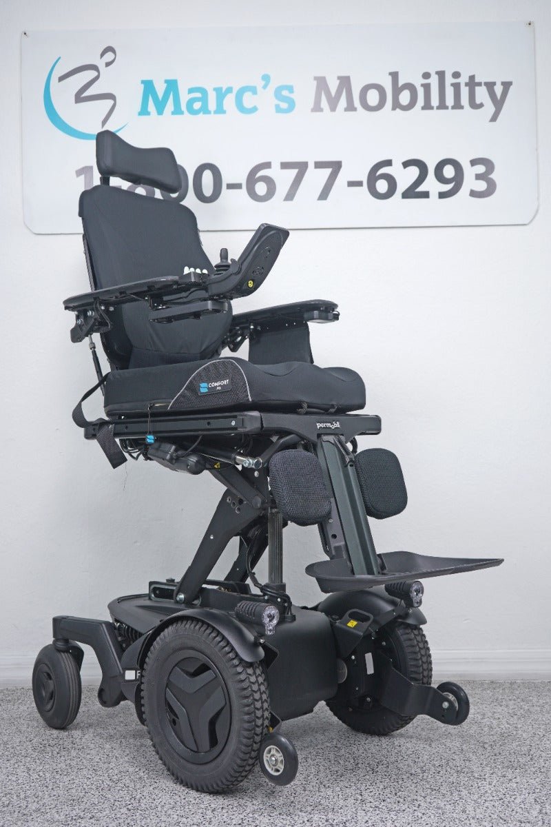 Permobil F3 Power Wheelchair 12" Seat Lift, Tilt, Recline, Legs & Anterior Tilt - 8536