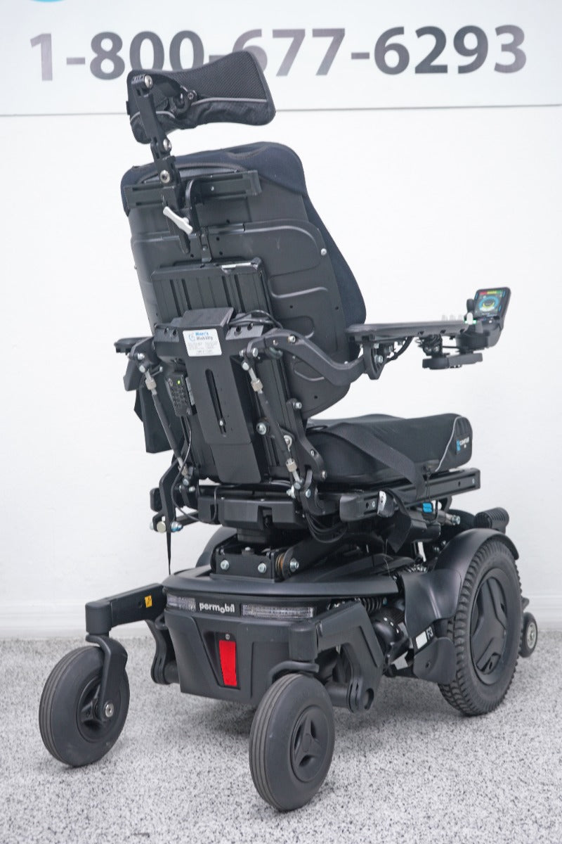 Permobil F3 Power Wheelchair 12" Seat Lift, Tilt, Recline, Legs & Anterior Tilt - 8536