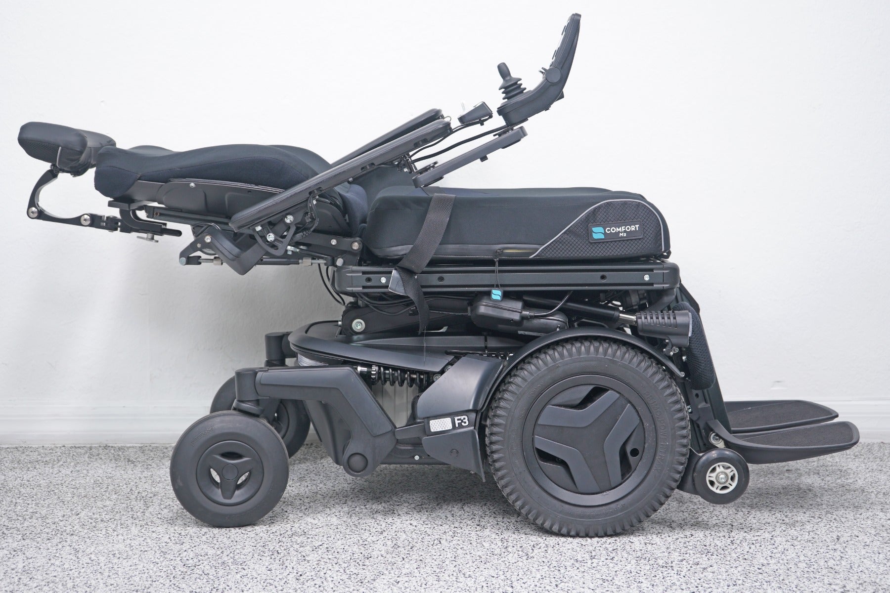 Permobil F3 Power Wheelchair 12" Seat Lift, Tilt, Recline, Legs & Anterior Tilt - 8536