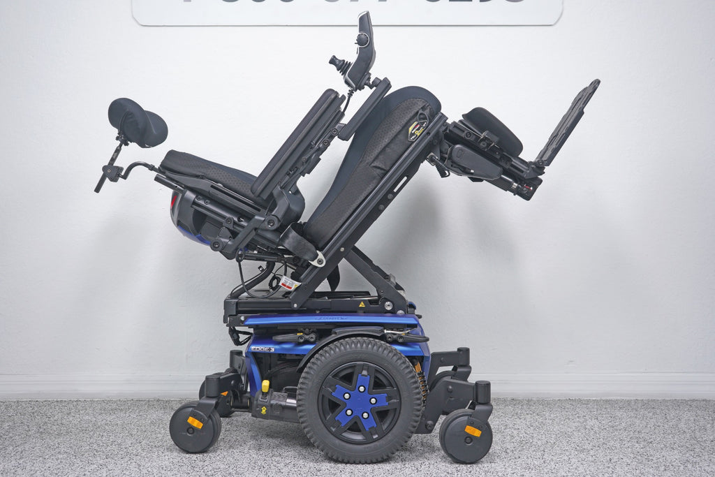 Quantum Edge 3 Power Wheelchair 12" iLevel Seat Lift, Tilt, Recline & Legs - 8758