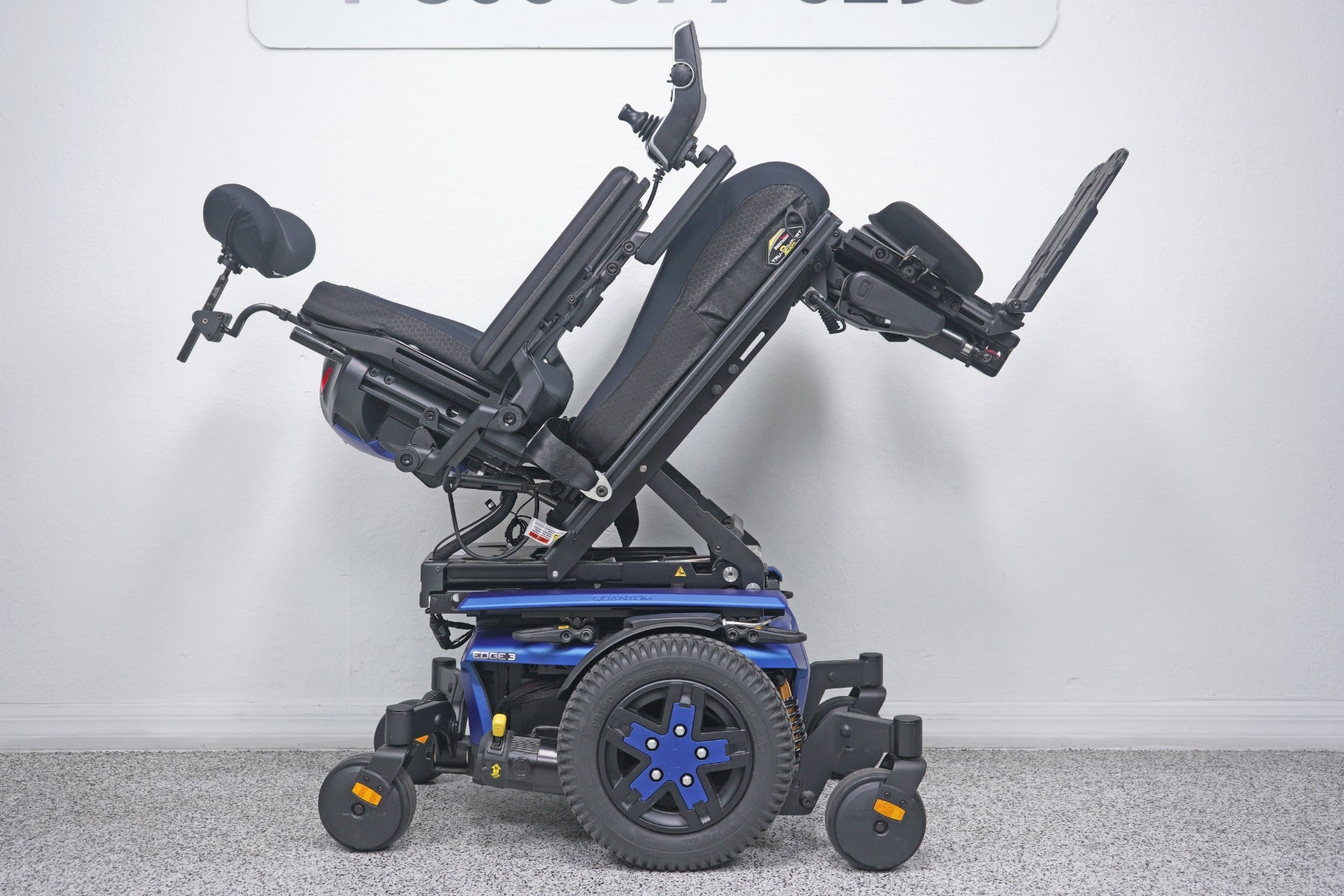 Quantum Edge 3 Power Wheelchair 12" iLevel Seat Lift, Tilt, Recline & Legs - 8758