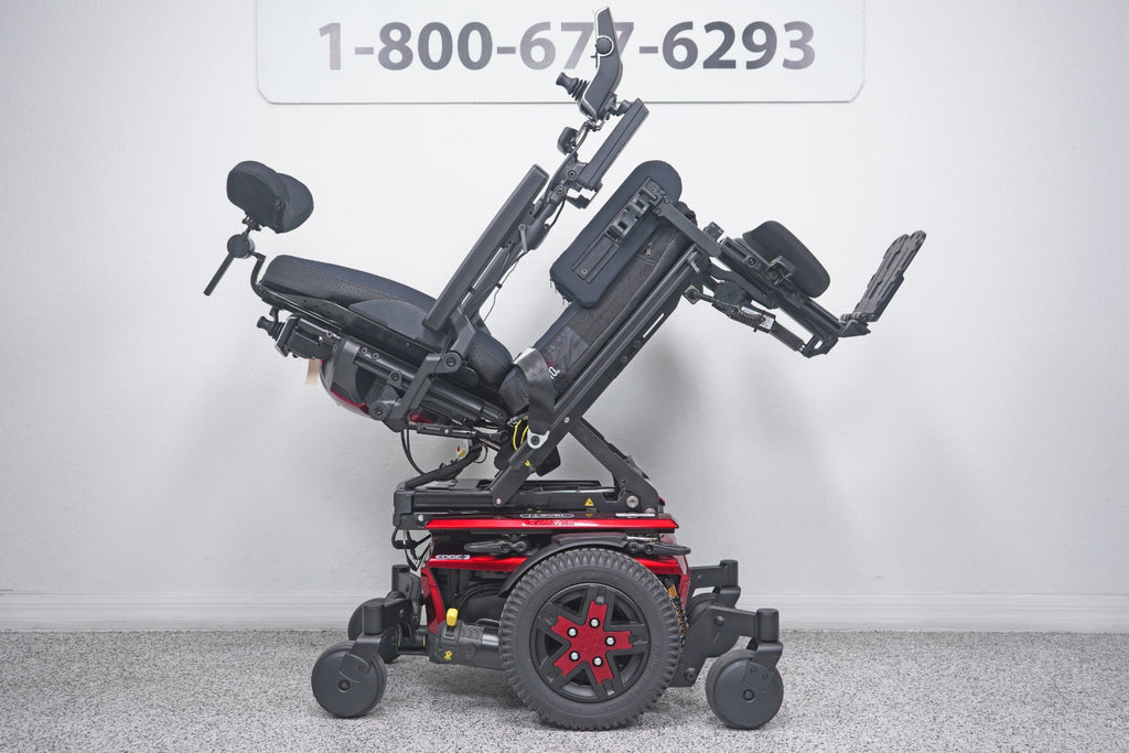 Quantum Edge 3 Power Wheelchair 12" iLevel Seat Lift, Tilt, Recline & Legs - 8826