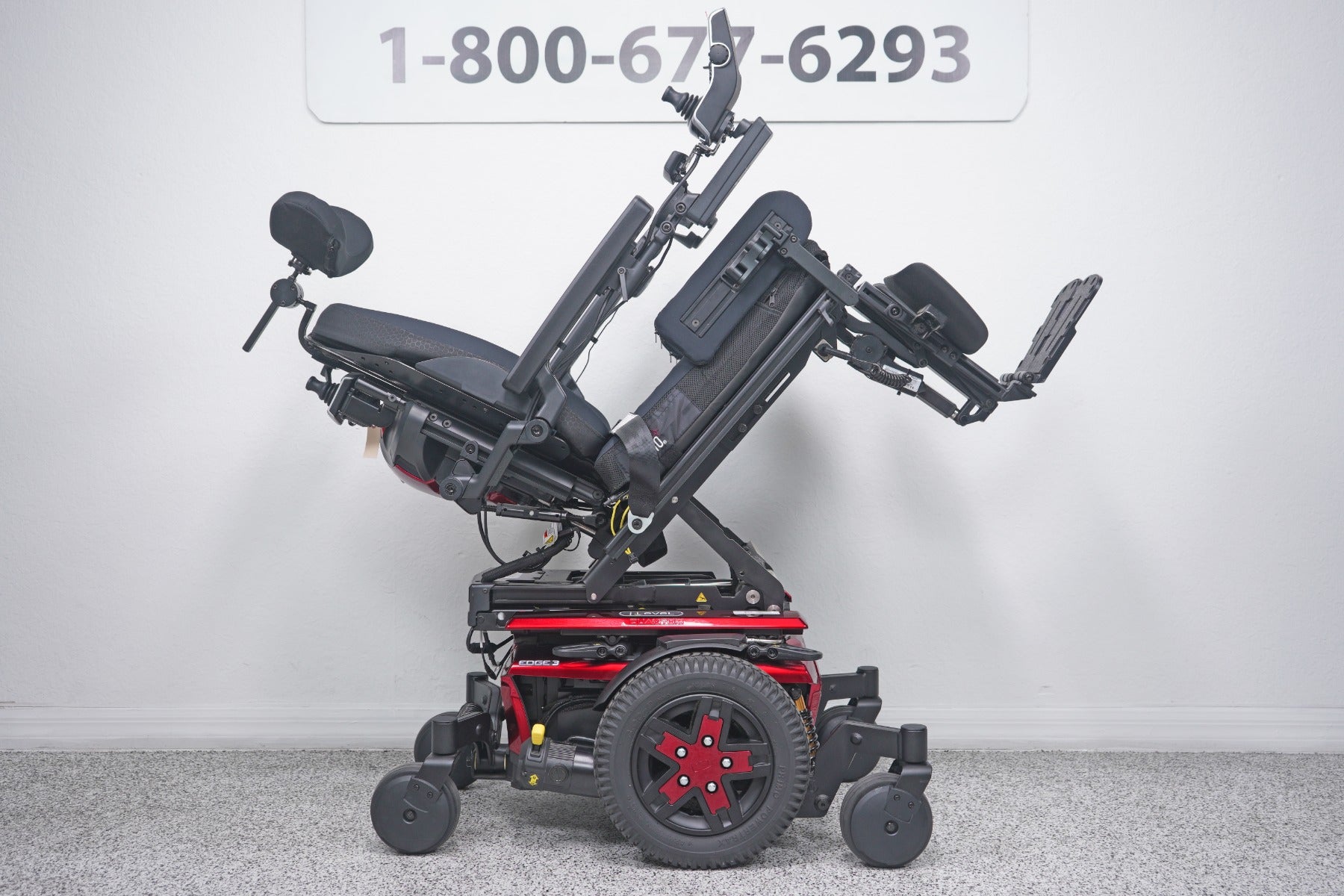Quantum Edge 3 Power Wheelchair 12" iLevel Seat Lift, Tilt, Recline & Legs - 8826