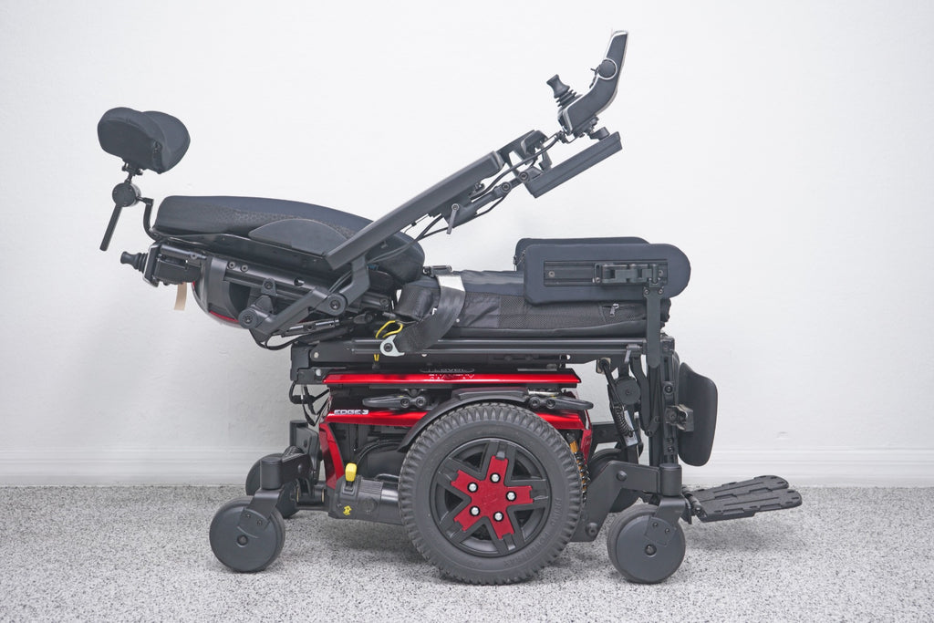 Quantum Edge 3 Power Wheelchair 12" iLevel Seat Lift, Tilt, Recline & Legs - 8826