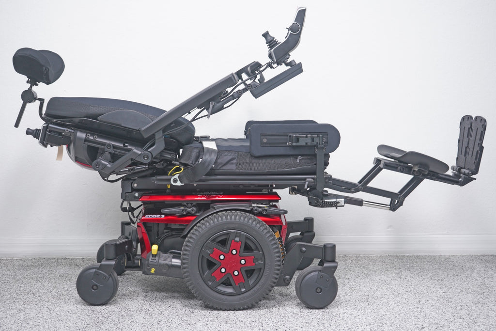 Quantum Edge 3 Power Wheelchair 12" iLevel Seat Lift, Tilt, Recline & Legs - 8826