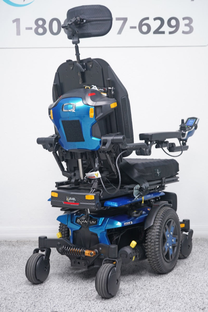 Quantum Edge 3 Power Wheelchair 12" iLevel Seat Lift, Tilt, Recline & Legs - 8761