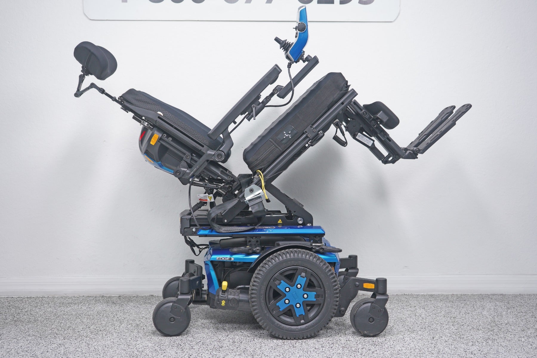 Quantum Edge 3 Power Wheelchair 12" iLevel Seat Lift, Tilt, Recline & Legs - 8761