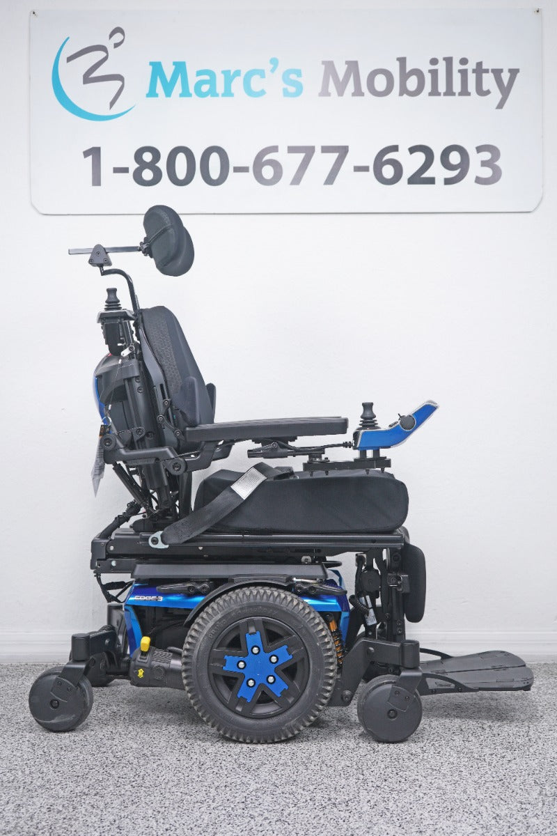 Quantum Edge 3 Power Wheelchair 12" iLevel Seat Lift, Tilt, Recline & Legs - 8871