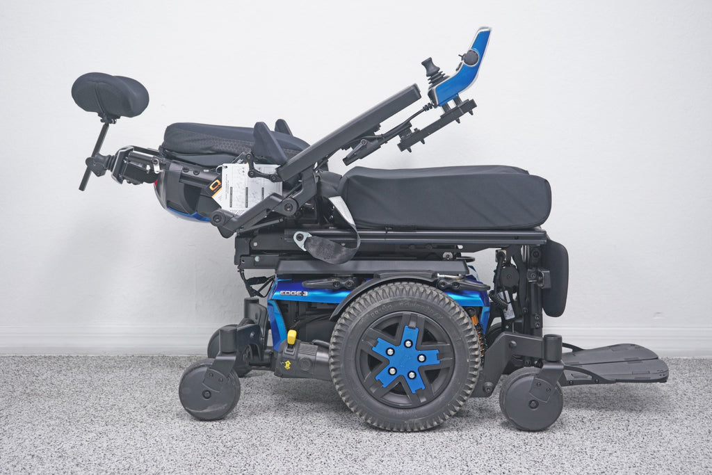 Quantum Edge 3 Power Wheelchair 12" iLevel Seat Lift, Tilt, Recline & Legs - 8871