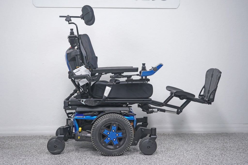 Quantum Edge 3 Power Wheelchair 12" iLevel Seat Lift, Tilt, Recline & Legs - 8871