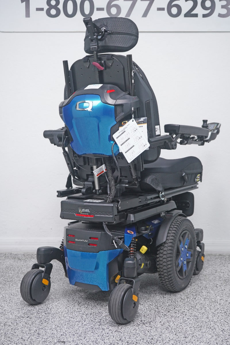 Quantum Edge 3 Stretto Power Wheelchair 12" iLevel Seat Lift, Tilt, Recline & Legs - 8984