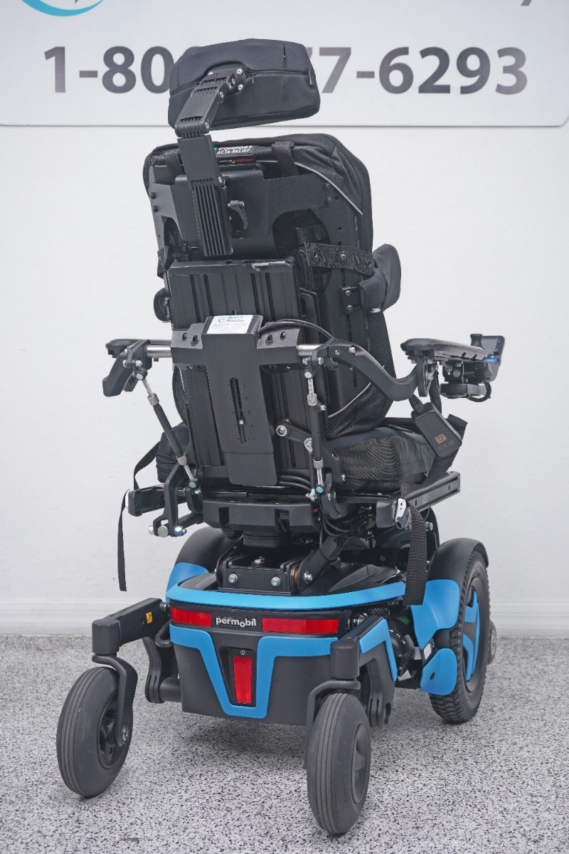 Permobil F3 Power Wheelchair 12" Seat Lift, Tilt, Recline, Legs & Anterior Tilt - 8947