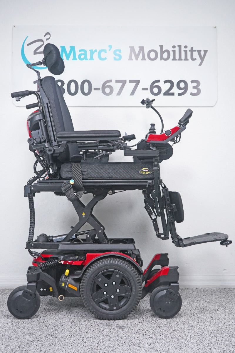 Quantum Edge 4 Power Wheelchair 12" iLevel Seat Lift, Tilt, Recline & Legs - 9017
