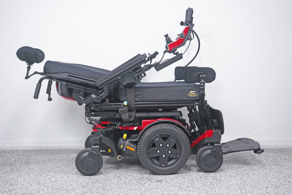 Quantum Edge 4 Power Wheelchair 12" iLevel Seat Lift, Tilt, Recline & Legs - 9017