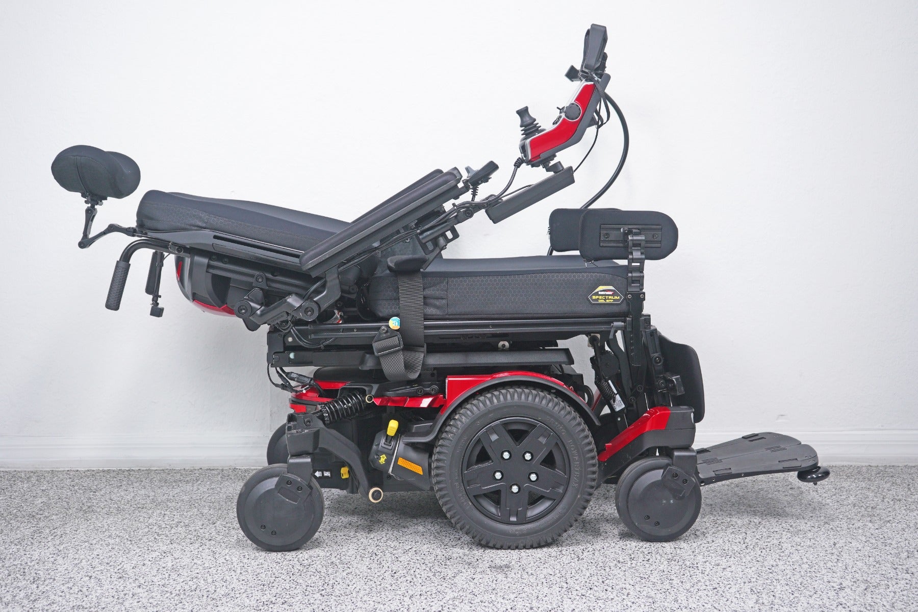 Quantum Edge 4 Power Wheelchair 12" iLevel Seat Lift, Tilt, Recline & Legs - 9017