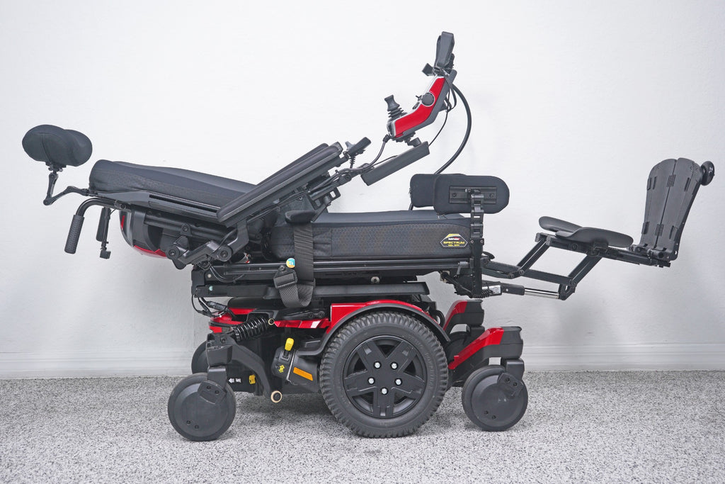 Quantum Edge 4 Power Wheelchair 12" iLevel Seat Lift, Tilt, Recline & Legs - 9017