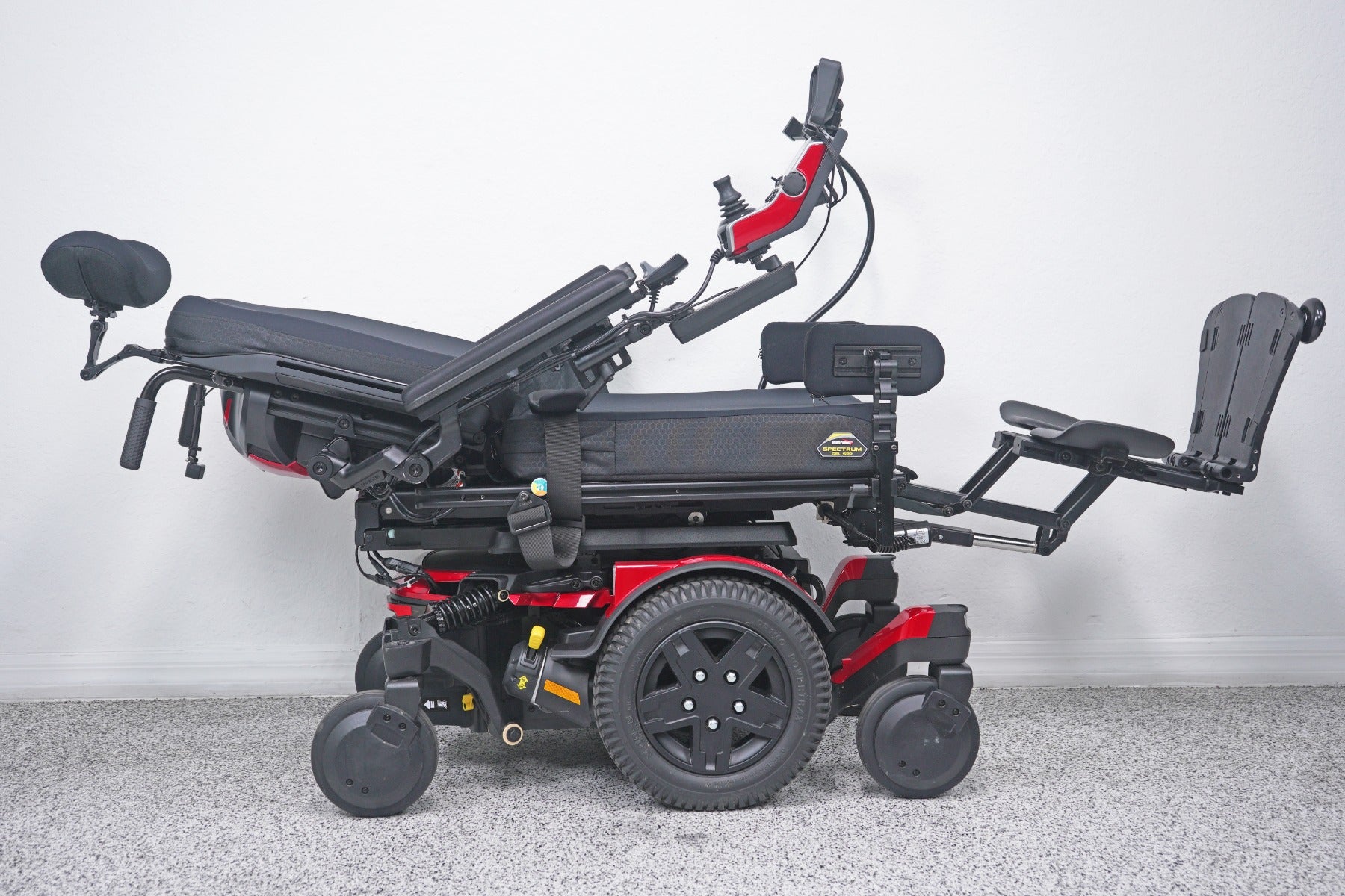 Quantum Edge 4 Power Wheelchair 12" iLevel Seat Lift, Tilt, Recline & Legs - 9017