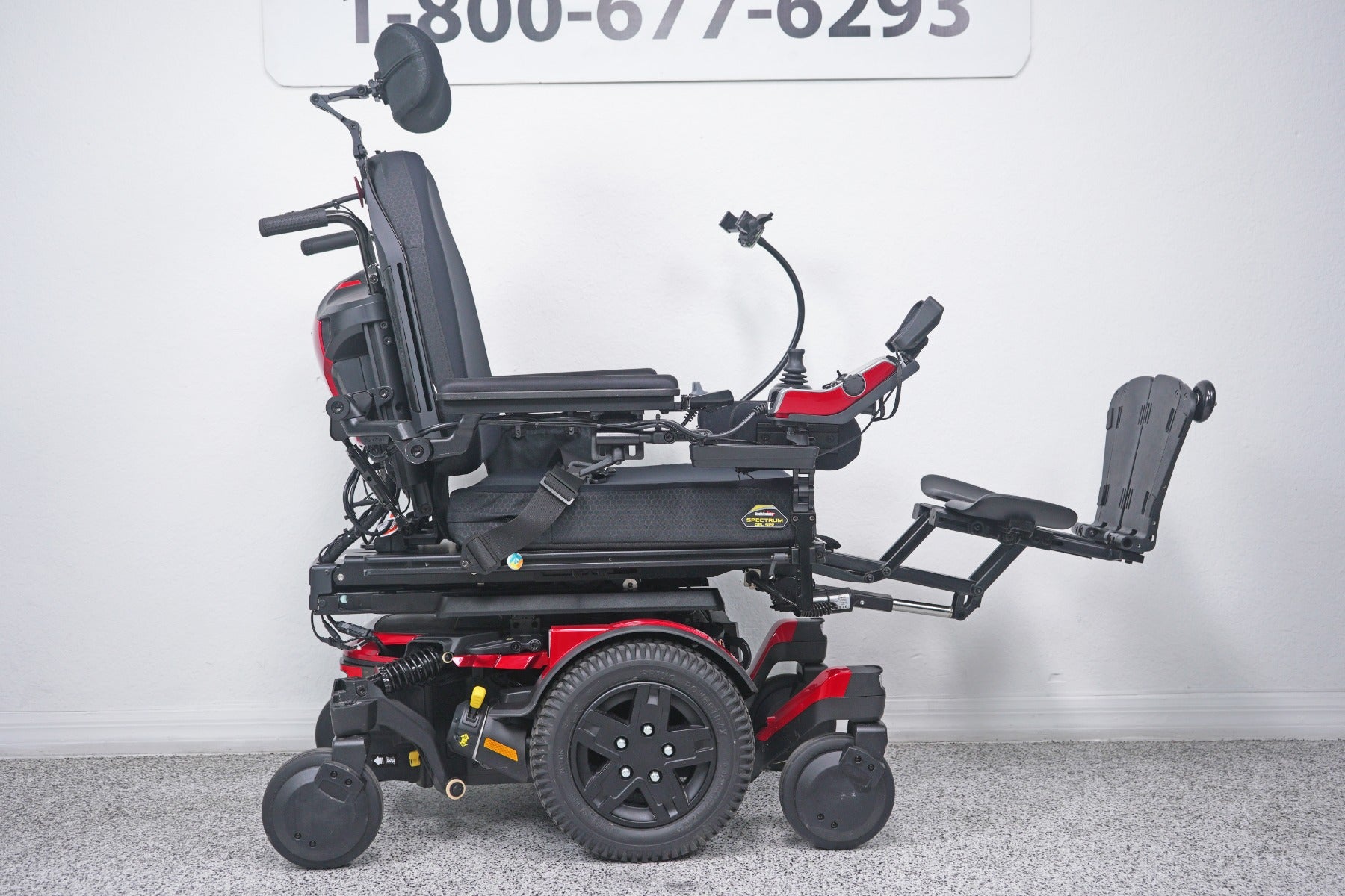 Quantum Edge 4 Power Wheelchair 12" iLevel Seat Lift, Tilt, Recline & Legs - 9017