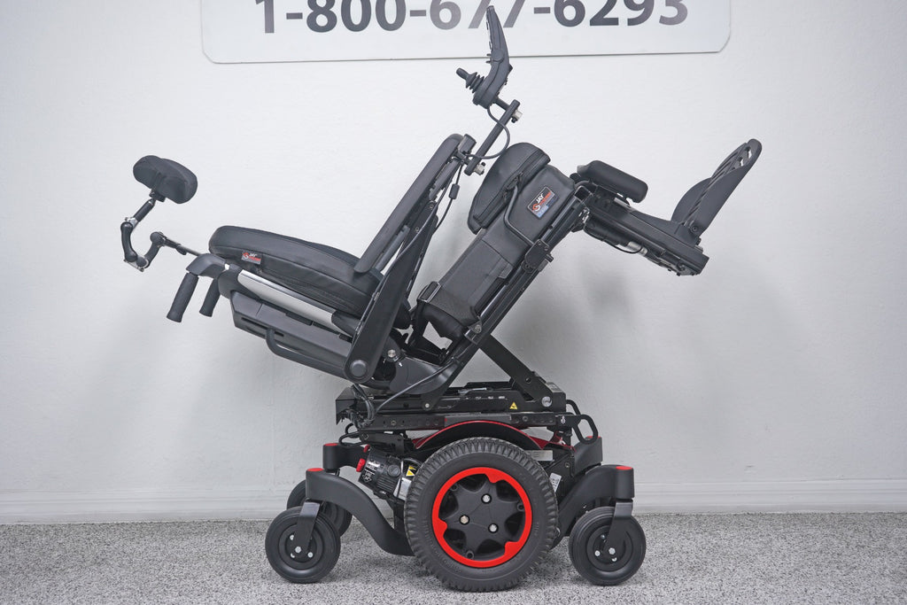 Quickie Q300 M Mini Power Wheelchair Seat Lift, Tilt, Recline & Legs - 9008