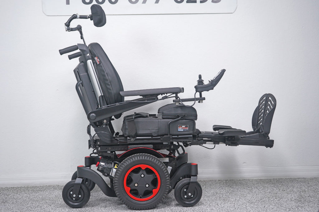 Quickie Q300 M Mini Power Wheelchair Seat Lift, Tilt, Recline & Legs - 9008