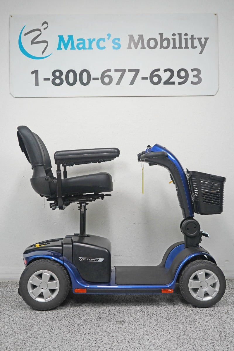 Pride Victory 10 4-Wheel Mobility Scooter with 7" Seat Lift - 8990
