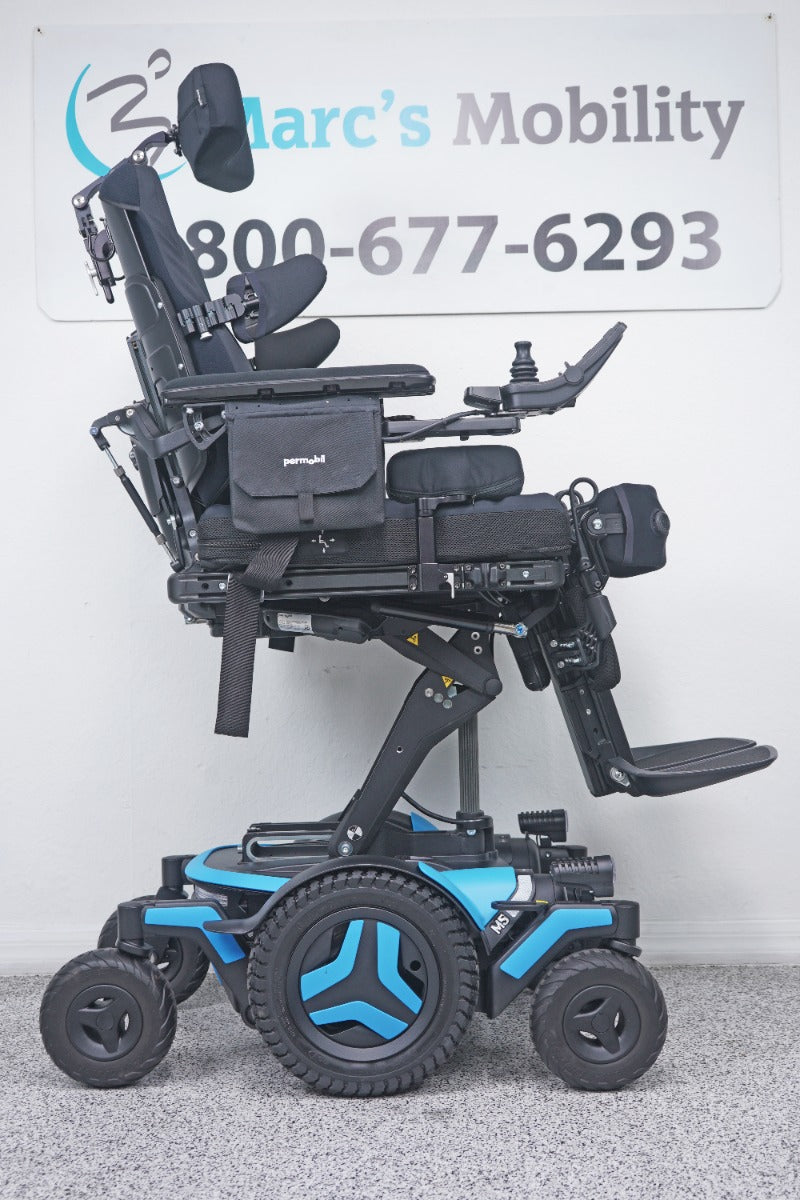 Permobil M5 Power Wheelchair 14" Seat Lift, Tilt, Recline, Legs & Anterior Tilt - 8988