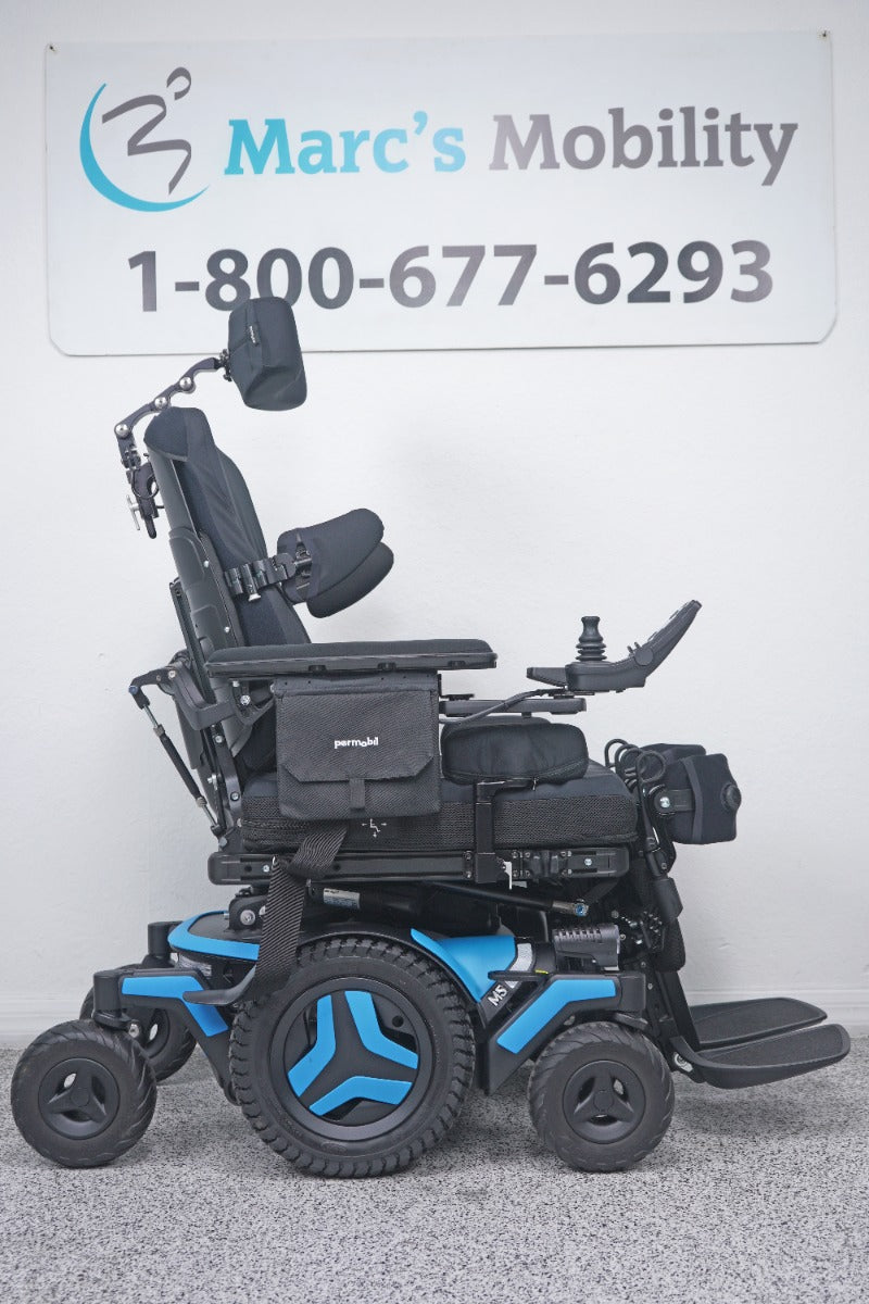 Permobil M5 Power Wheelchair 14" Seat Lift, Tilt, Recline, Legs & Anterior Tilt - 8988