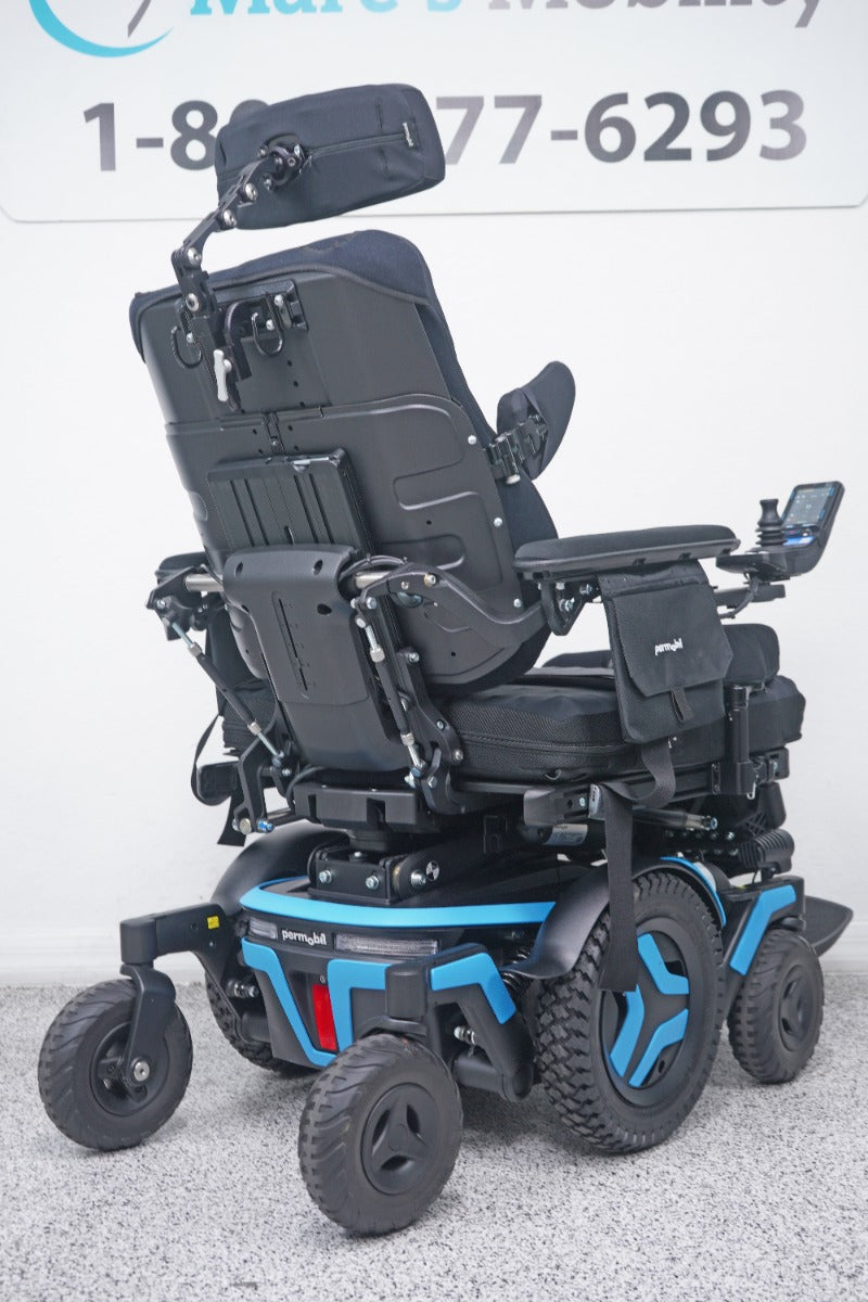 Permobil M5 Power Wheelchair 14" Seat Lift, Tilt, Recline, Legs & Anterior Tilt - 8988