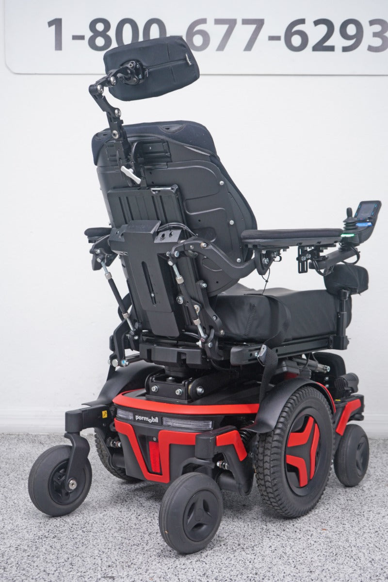 Permobil M3 Power Wheelchair 12" Seat Lift, Tilt, Recline, Legs & Anterior Tilt - 9014
