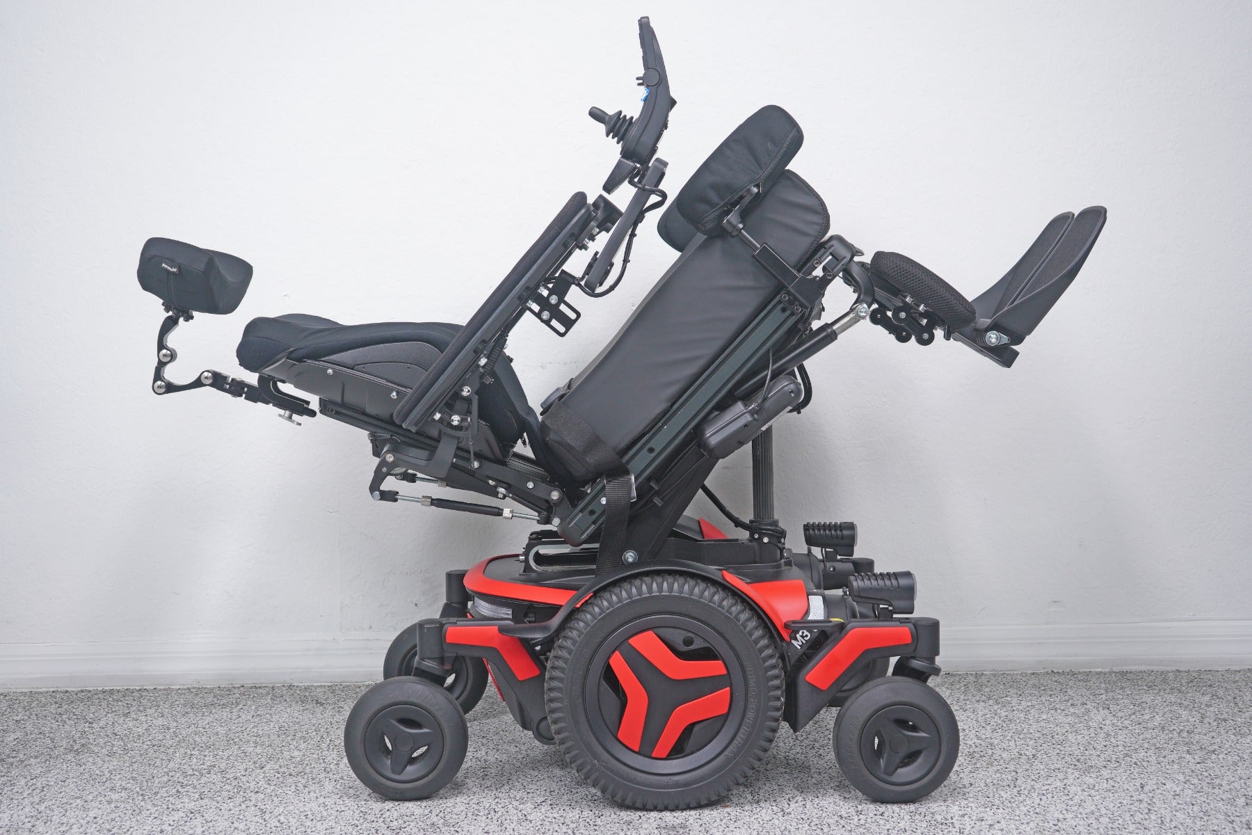 Permobil M3 Power Wheelchair 12" Seat Lift, Tilt, Recline, Legs & Anterior Tilt - 9014