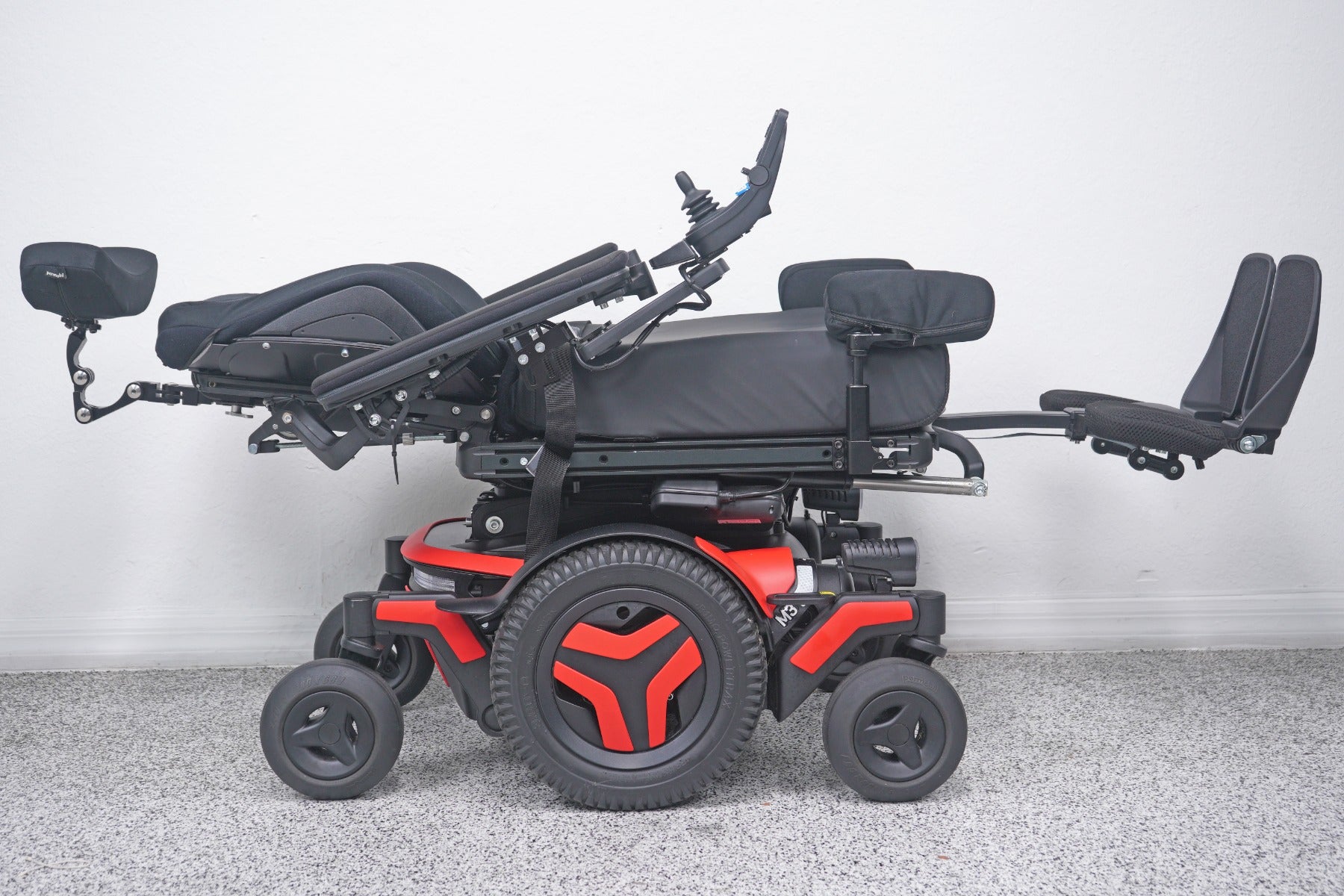 Permobil M3 Power Wheelchair 12" Seat Lift, Tilt, Recline, Legs & Anterior Tilt - 9014