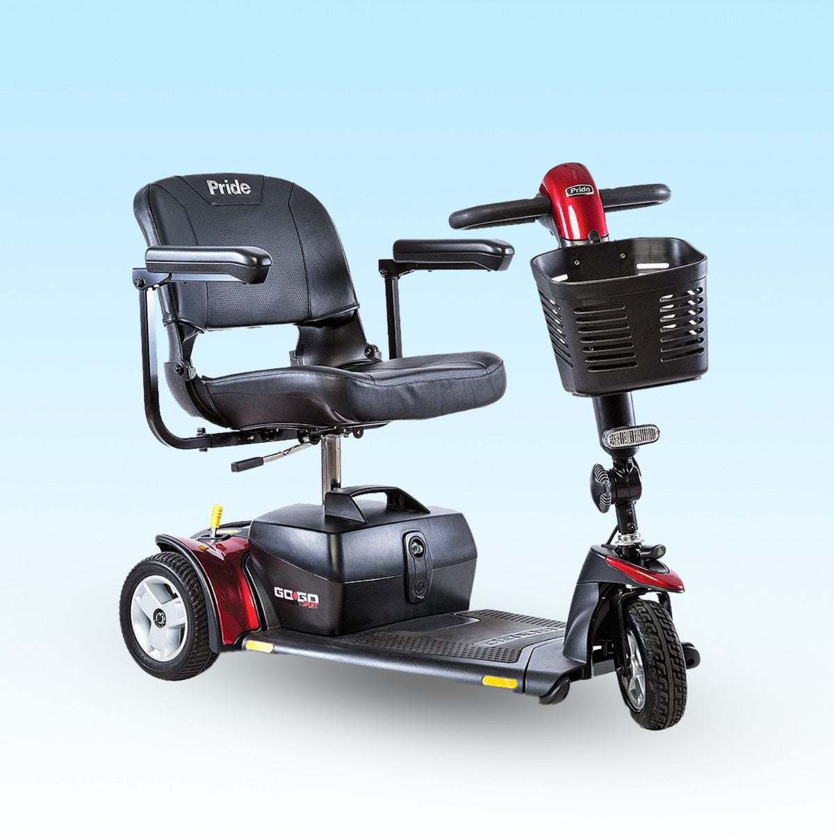 Pride Go-Go Sport 3-Wheel Travel Mobility Scooter