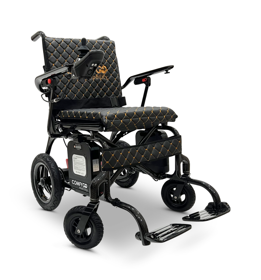 Phoenix Carbon Fiber Electric Wheelchair: Lightweight, Long-Range, Airline Approved - ComfyGo