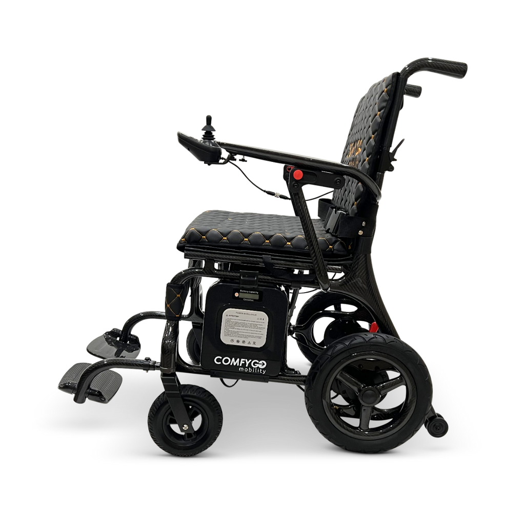 Phoenix Carbon Fiber Electric Wheelchair: Lightweight, Long-Range, Airline Approved - ComfyGo