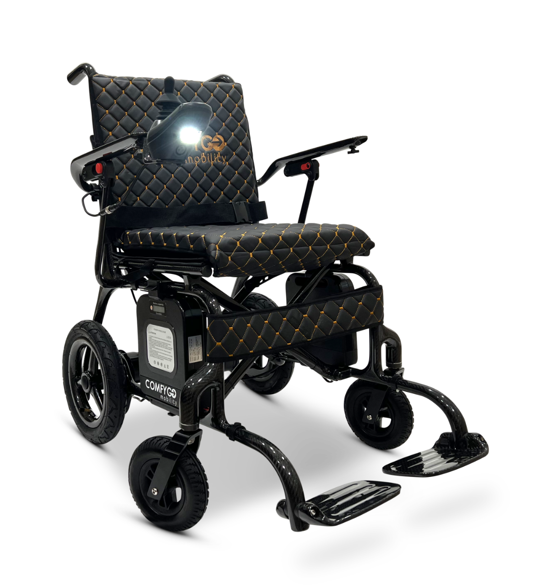 Phoenix Carbon Fiber Electric Wheelchair: Lightweight, Long-Range, Airline Approved - ComfyGo
