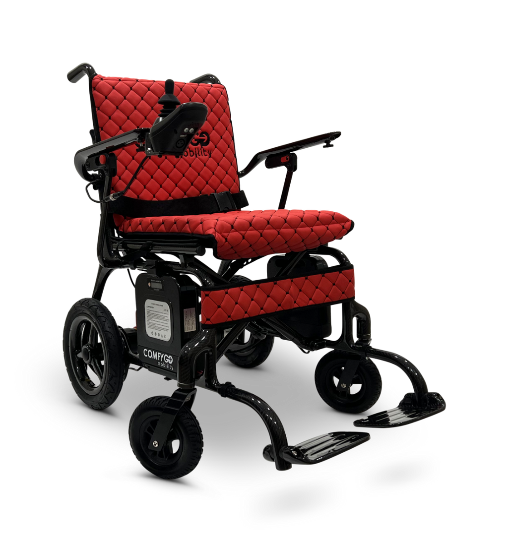 Phoenix Carbon Fiber Electric Wheelchair: Lightweight, Long-Range, Airline Approved - ComfyGo