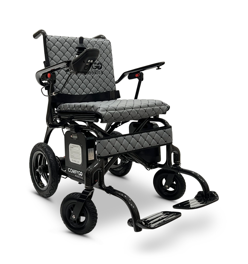 Phoenix Carbon Fiber Electric Wheelchair: Lightweight, Long-Range, Airline Approved - ComfyGo
