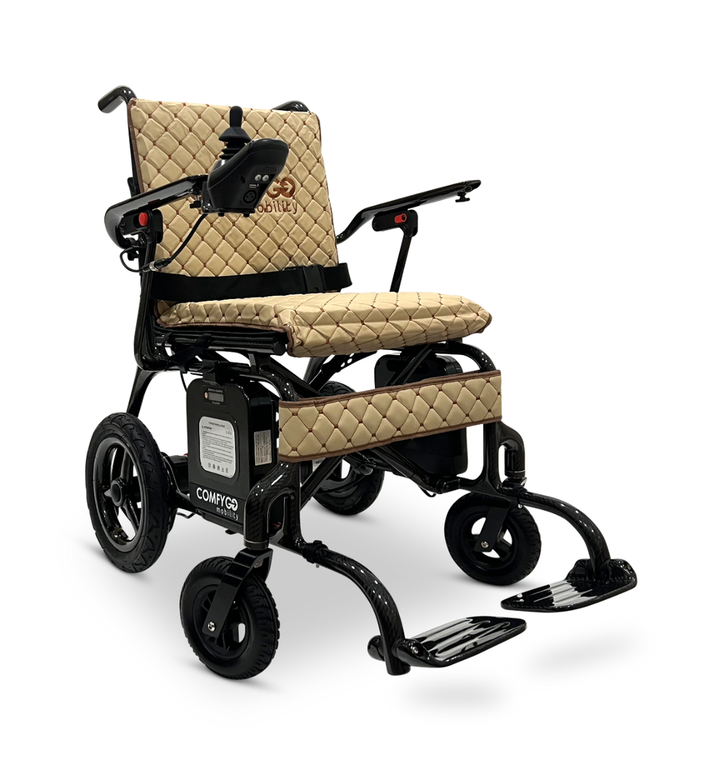 Phoenix Carbon Fiber Electric Wheelchair: Lightweight, Long-Range, Airline Approved - ComfyGo