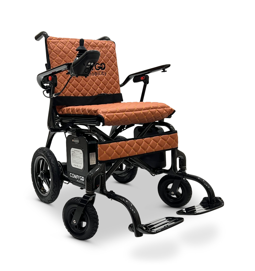 Phoenix Carbon Fiber Electric Wheelchair: Lightweight, Long-Range, Airline Approved - ComfyGo
