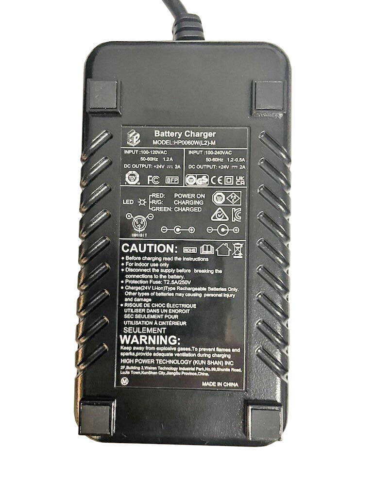24V 2Ah Lithium Battery Charger