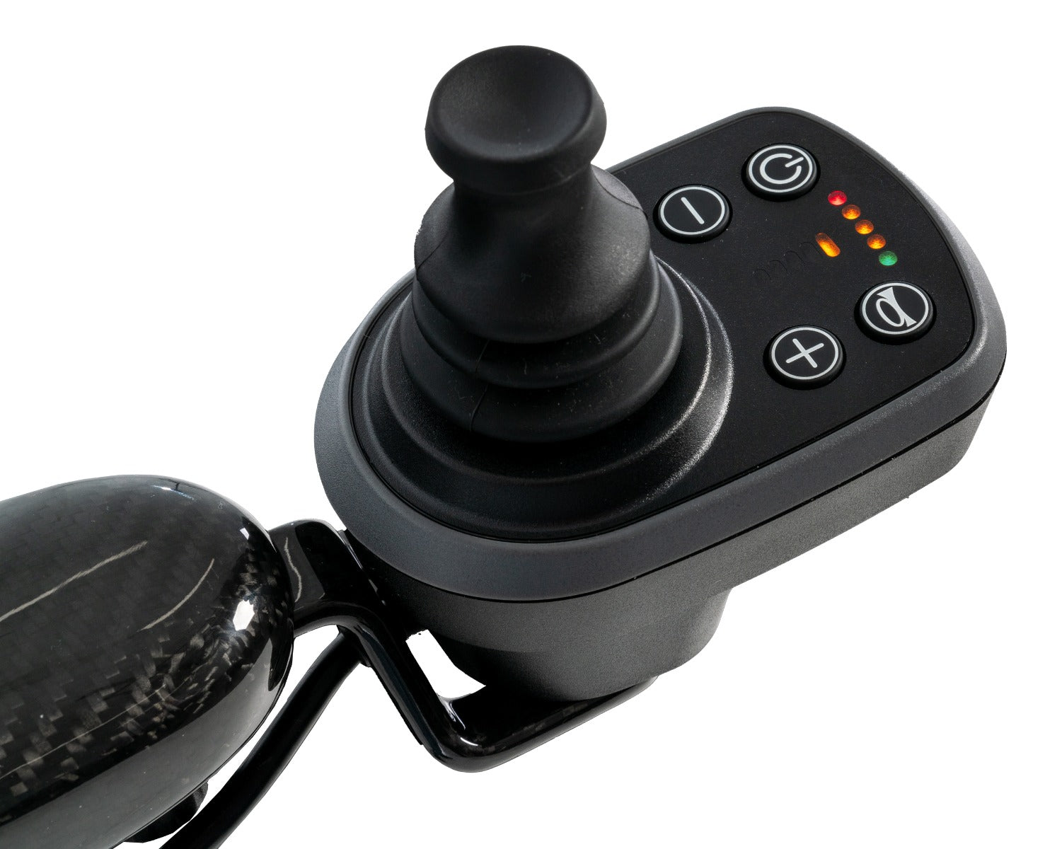 Jazzy Carbon 27X ultra-light folding power wheelchair joystick