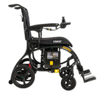 Jazzy Carbon 27X ultra-light folding power wheelchair ��� side view